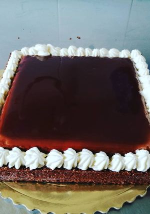 Foto di Crostata moderna cioccolatosa