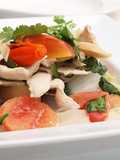 Tom Kha Gai with King Oyster Mushrooms