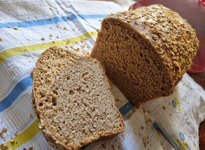 Φωτογραφία της συνταγής Vegan Ψωμί του Τοστ 50-50 (λευκό & ολικής άλεσης) 🍞
