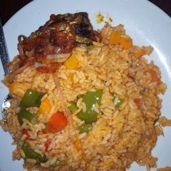 A picture of Jollof rice.