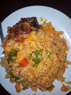 A picture of Jollof rice.