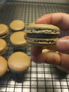 Foto resep Mocha Macaroons with Chocolate ganache fillings