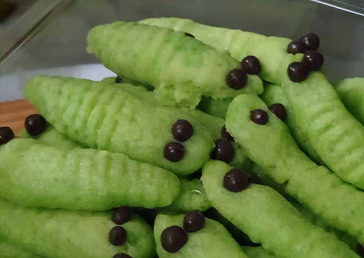 Cookies Cute Ulat Ijo