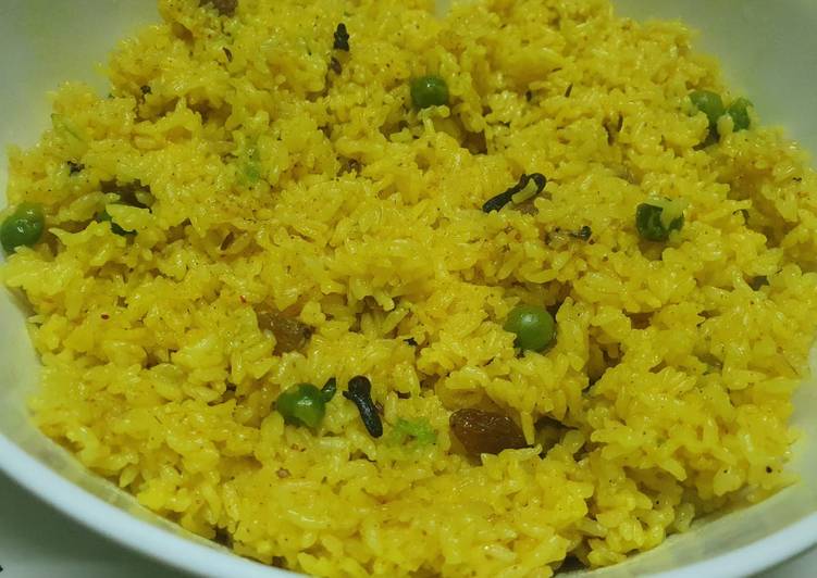 Peas and Nuts Sweet Pulao
