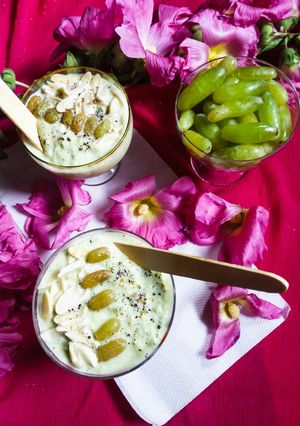 A picture of Angoori rabri or grapes ki rabri.
