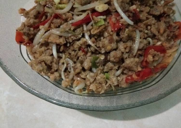 Tumis oncom udang rebon dan toge #BikinRamadanBerkesan #23