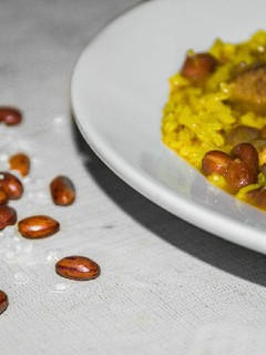 Una foto de Arroz y alubias pintas rapidas