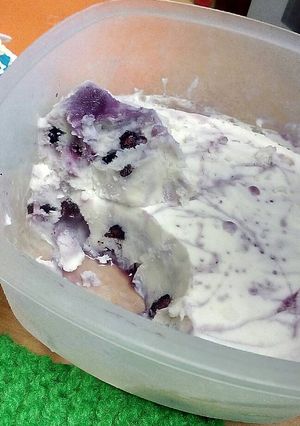 A picture of Blueberry Cream Freeze #denisemartin.