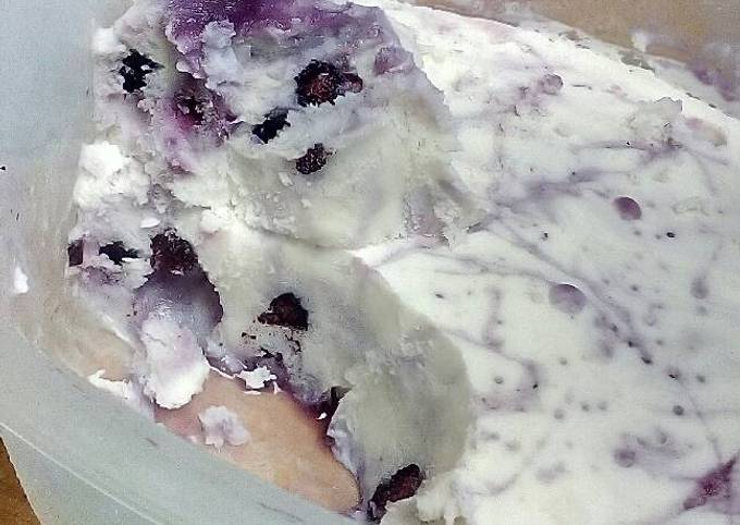 Blueberry Cream Freeze #denisemartin