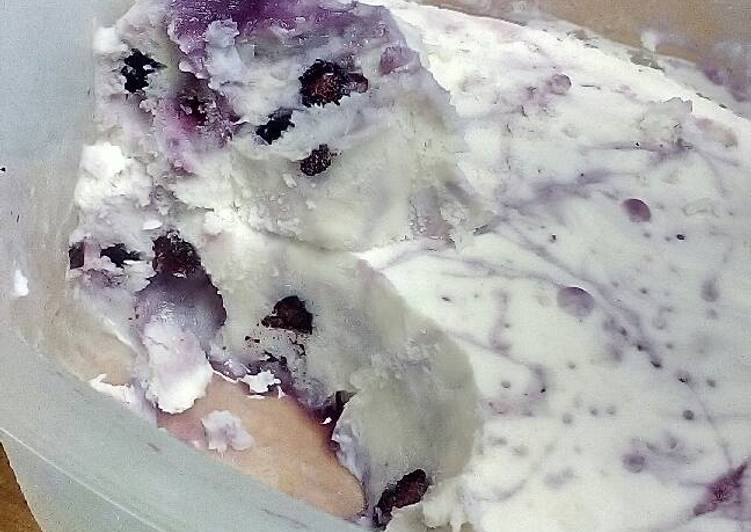 Recipe of Award-winning Blueberry Cream Freeze #denisemartin