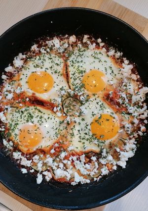 Shakshuka felturbózva 🍳 recept fotója
