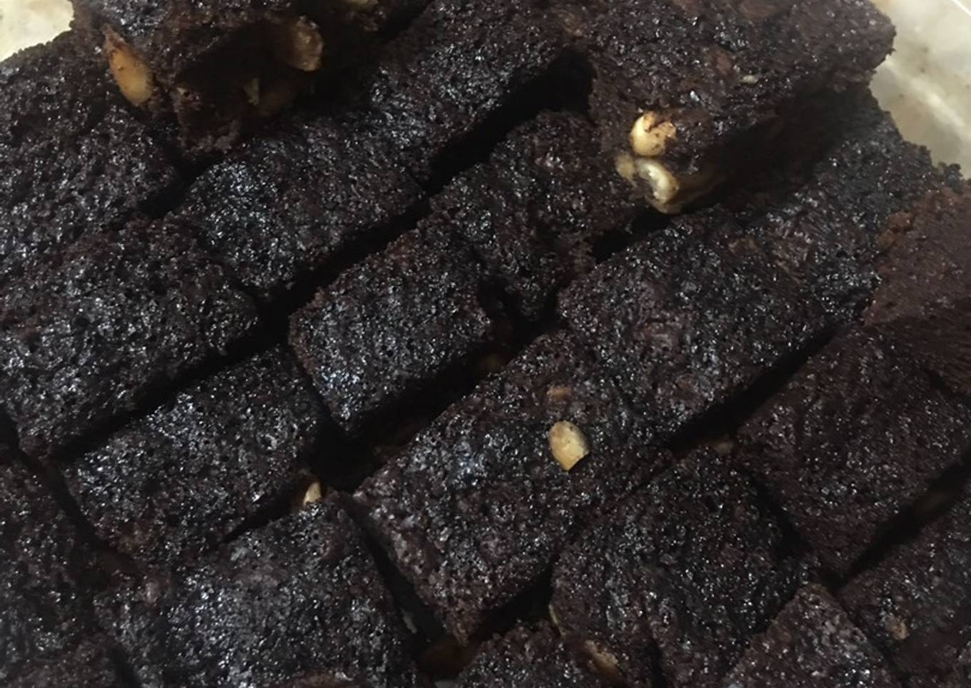 Brownie saludable de manzana y maní