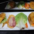 Panes de leche con beicon y surimi