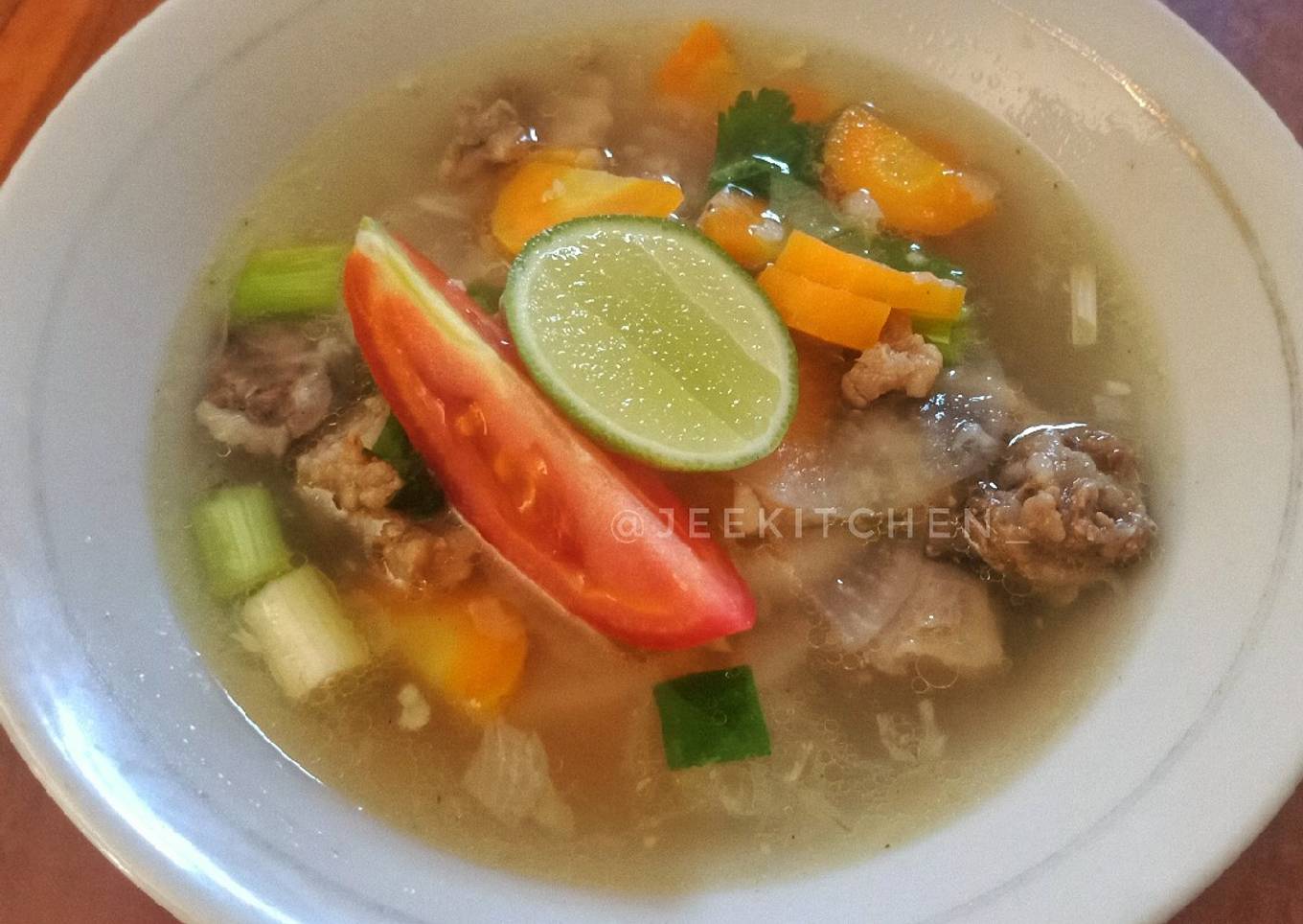Soto Bandung || Sup Lobak Daging Sapi Kuah Bening