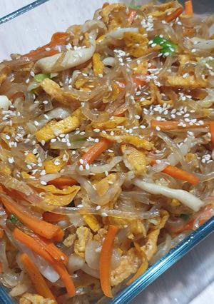 Foto resep Japchae shirataki khas korea