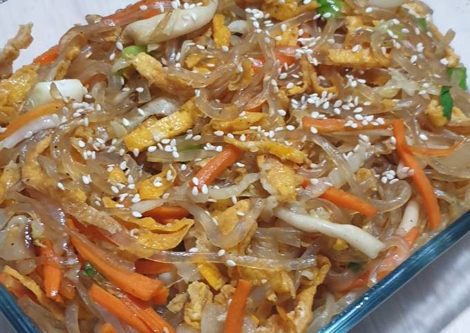 Japchae shirataki khas korea