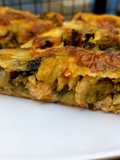 Tarta de  Zapallitos y Pollo con Verduras