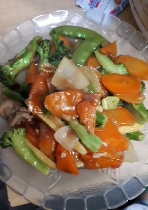 Foto resep Tumis sayur pelangi