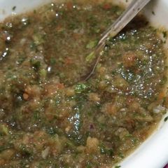 A picture of Green Coriander chutney.