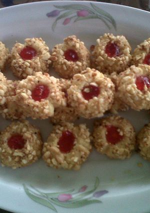 Foto resep Strawberry thumbprint cookies
