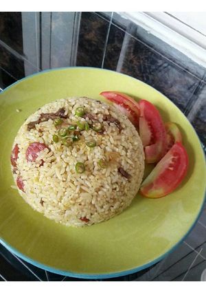 Foto resep Nasi goreng kunyit rendang