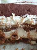 Tiramisú dos quesos (sin huevo con edulcorante)
