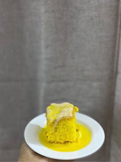 صورة لوصفة أسهل كيكة زعفران 🎂💛💛