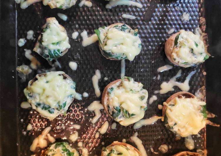 Steps to Prepare Homemade Cheese stuffed mushrooms