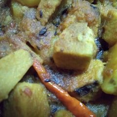 Arum potato curry A picture of Arum potato curry.