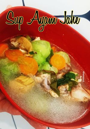 Foto resep Sup Ayam Jahe Obat Pilek
