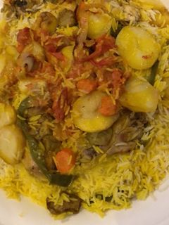 صورة لوصفة مقلوبه دجاج 😋