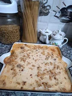 صورة لوصفة معكرونة بالبشاميل😋