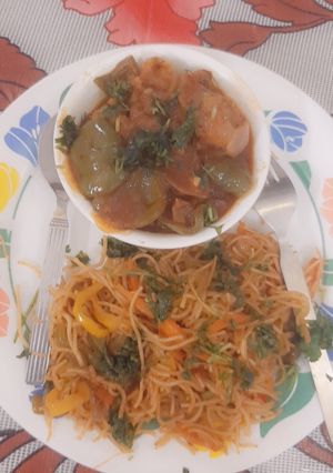 A picture of Yummylicious Chowmein Manchurian.