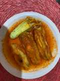 Flor de calabaza rellena de queso