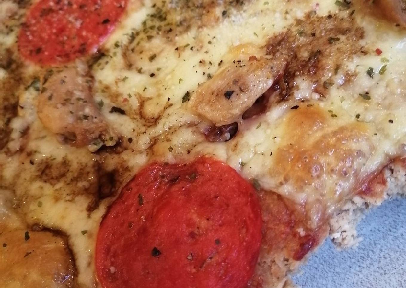 Pizza con masa de avena 🤩