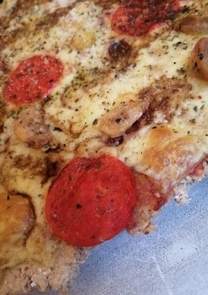 Una foto de Pizza con masa de avena 🤩