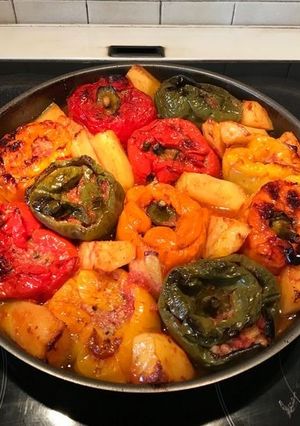 Φωτογραφία της συνταγής Γεμιστά με γλυκές πιπεριές και κιμά!