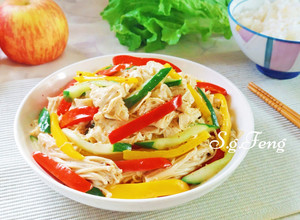 涼拌豆皮金菇時蔬 的食譜成品照片