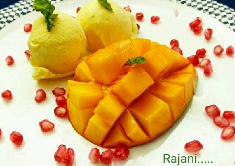 Easiest Way to Make Any-night-of-the-week Mango Ice cream