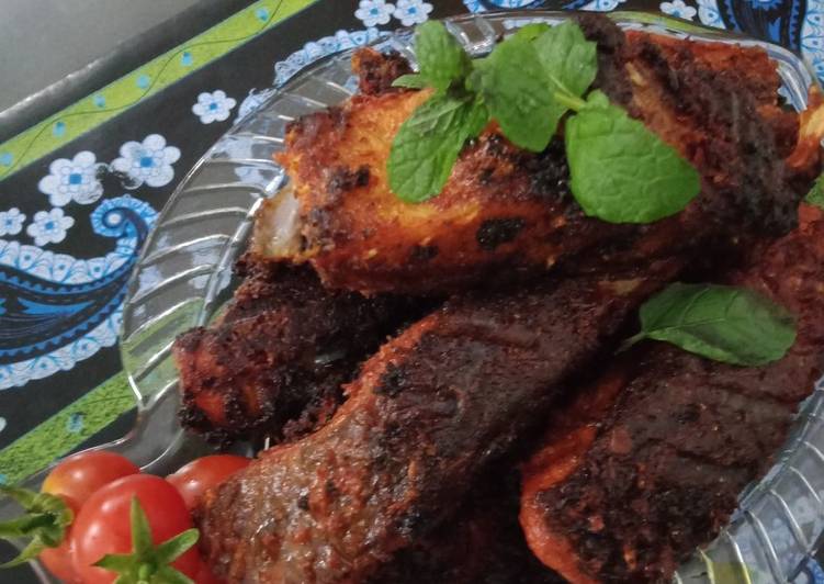 Recipe of Any-night-of-the-week Tandoori Massaledar Grilled Fish 🎏