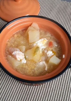 Una foto de Sopa de pollo