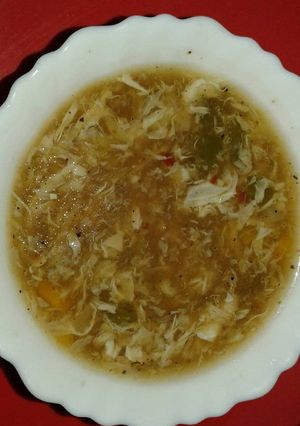 होममेड चिकन स्वीट कॉर्न सूप (Homemade chicken sweet corn soup recipe in hindi) रेसिपी मुख्य फोटो