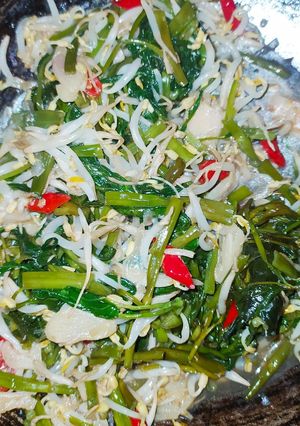 Foto resep Tumis Kangkung Toge Saus tiram
