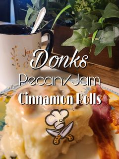 A picture of Pecan/Jam Cinnamon Rolls.