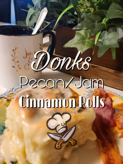A picture of Pecan/Jam Cinnamon Rolls.