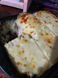 Pastel de carne para dos personas