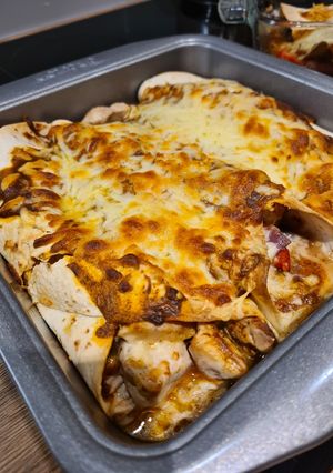 A picture of Enchiladas.