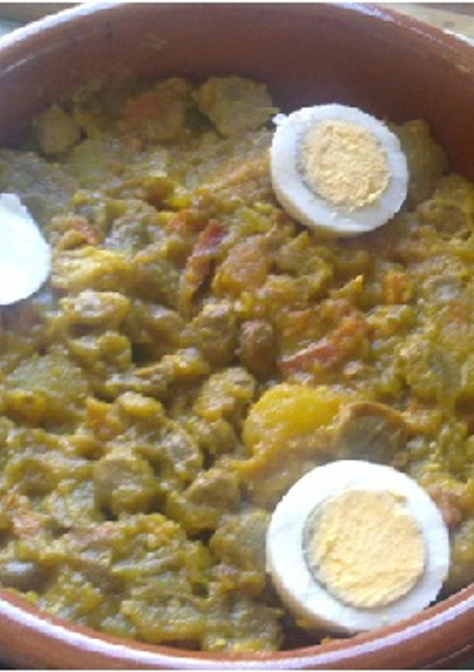 Una foto de Habas con tocino