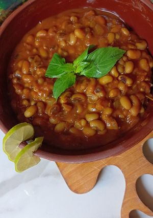 عکسی از دستور خوراک لوبیا چشم‌بلبلی