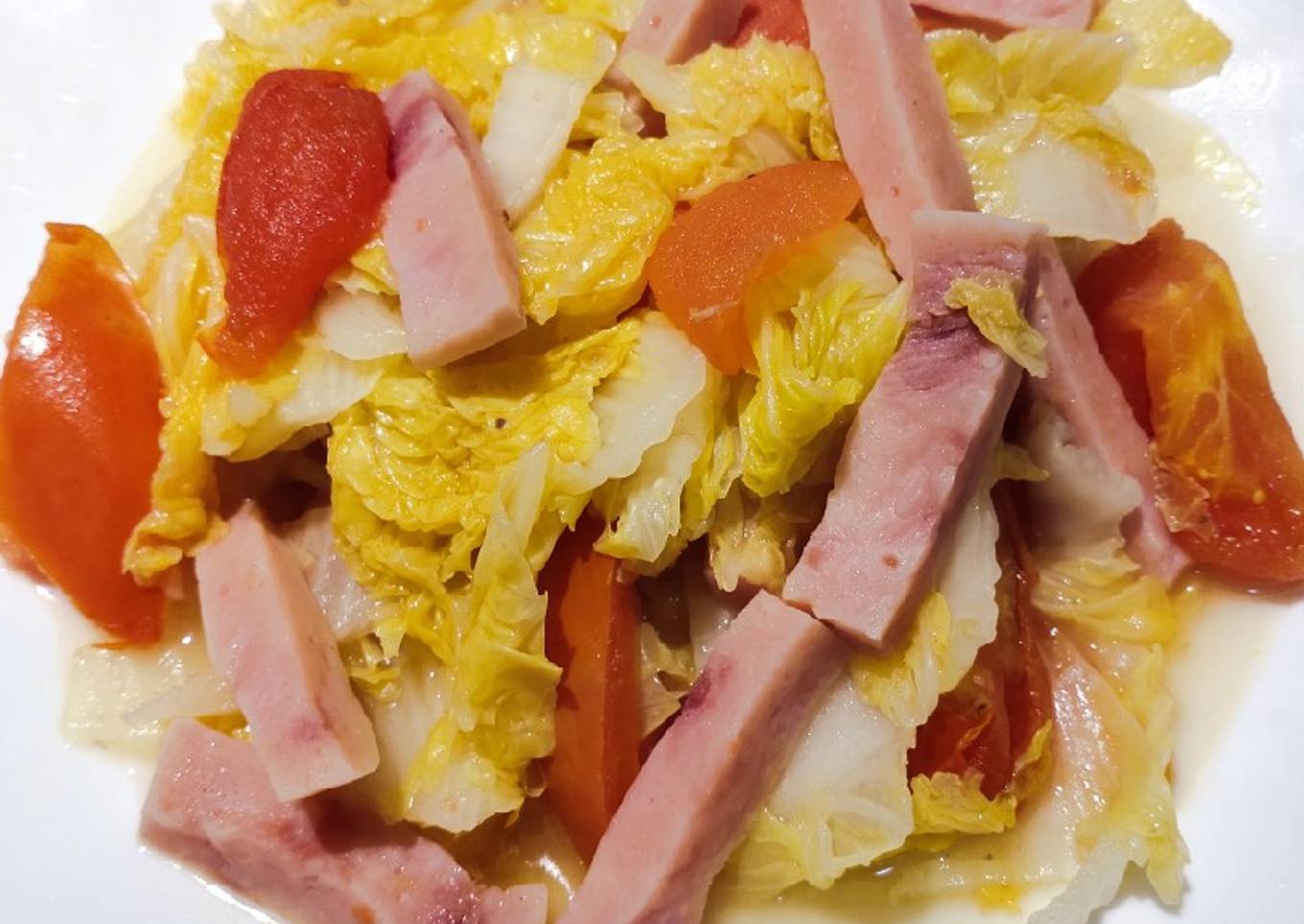 Ham and salad